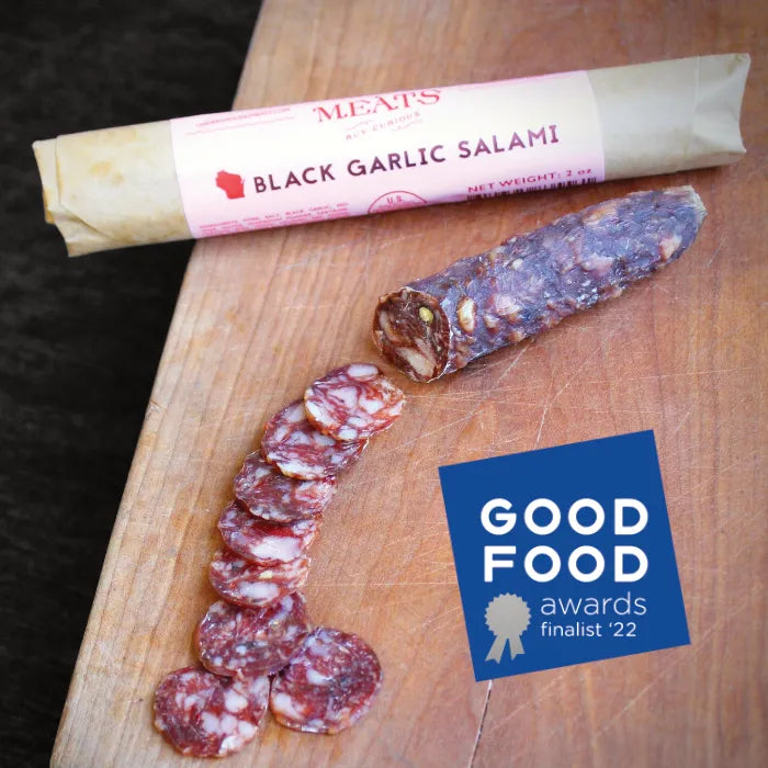 Black Garlic Salami, Good Food Award Finalist