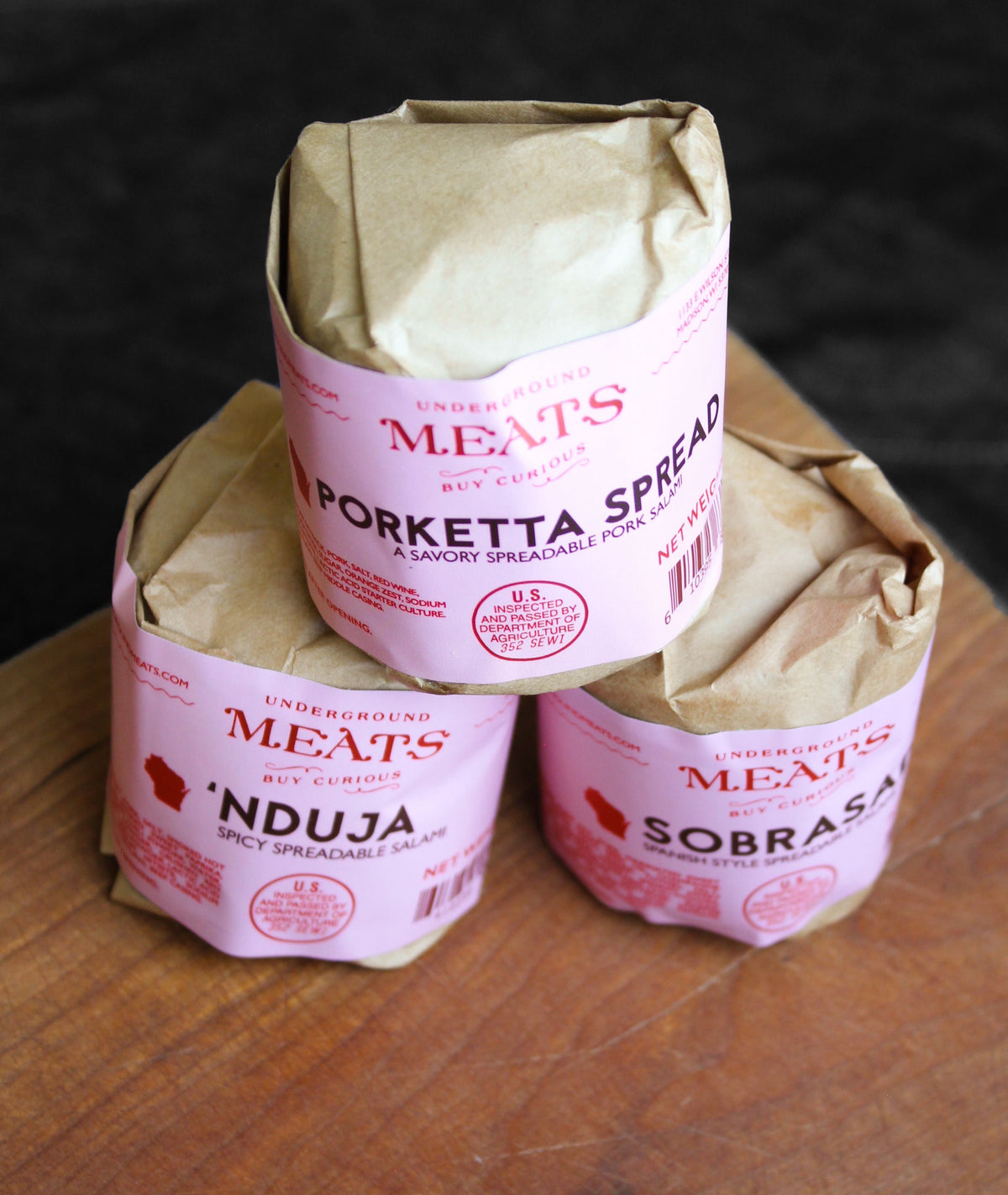 Spreadables Starter Pack – Soft & Flavorful Salami Trio | Underground Meats